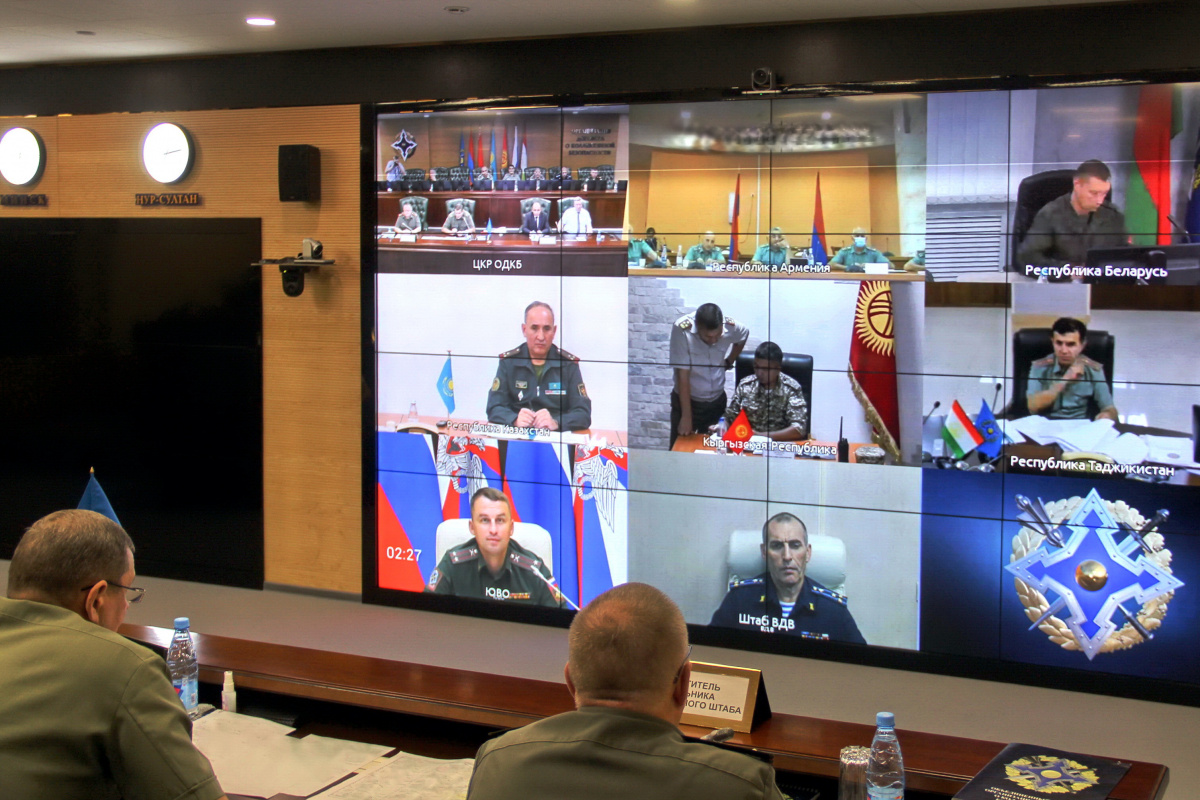 The staff talks were held on the preparation of joint trainings of operational reconnaissance and the CSTO Collective Rapid Reaction Forces 