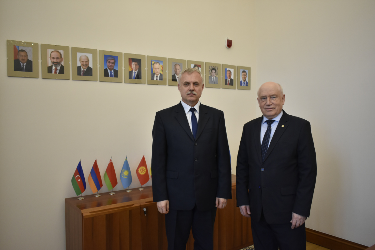 The CSTO Secretary General Stanislav Zas met with Chairman of the CIS Executive Committee Sergey Lebedev