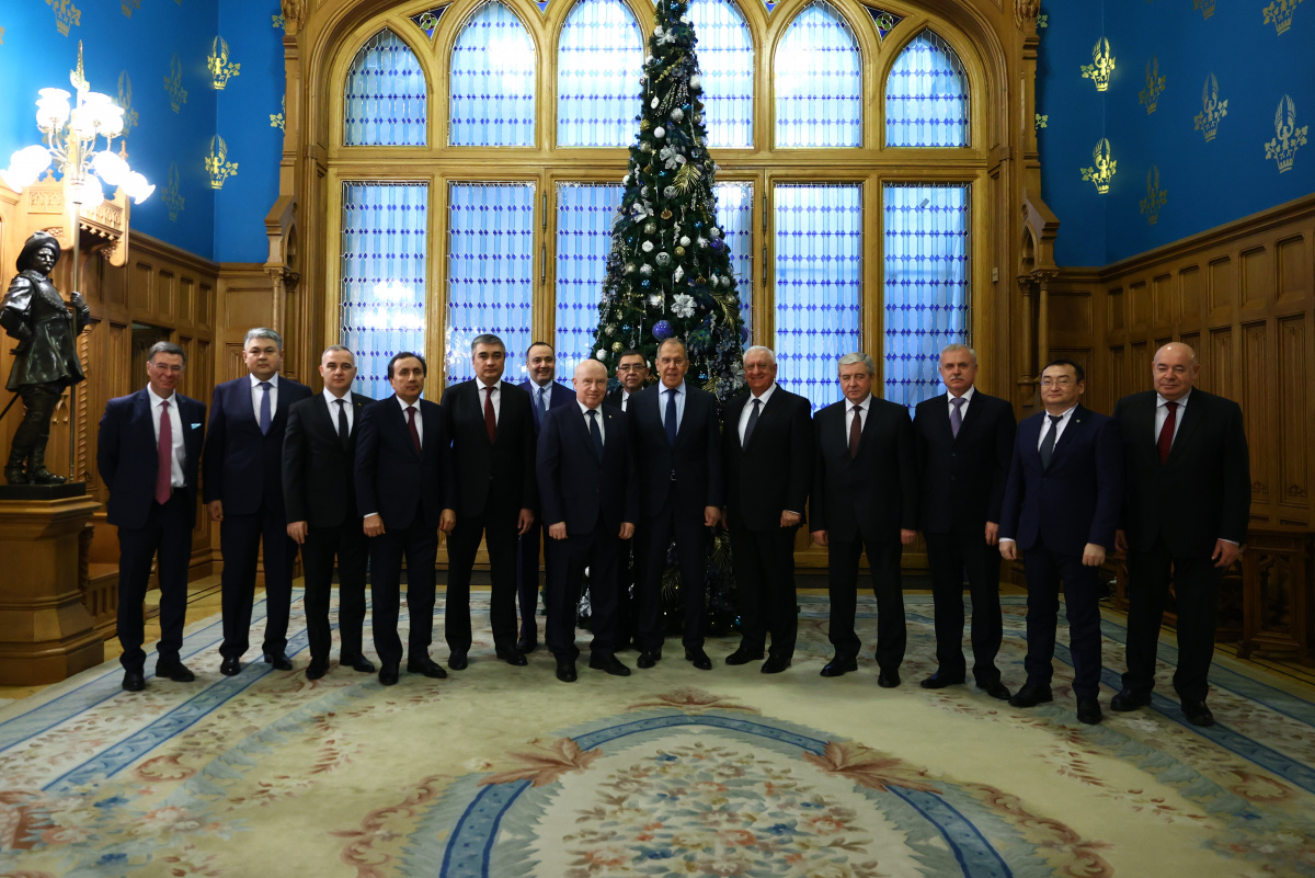 On January 21 in Moscow the CSTO Secretary General Stanislav Zas took part in the meeting of the Minister of Foreign Affairs of Russia Sergey Lavrov with the ambassadors of the CSTO member states and the CIS countries