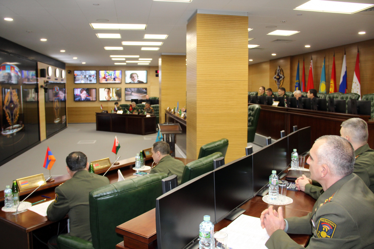 For the first time, a gathering of representatives of the defense departments of the Organization’s member states authorized to interact with the Crisis Response Center was held at the CSTO Joint Staff