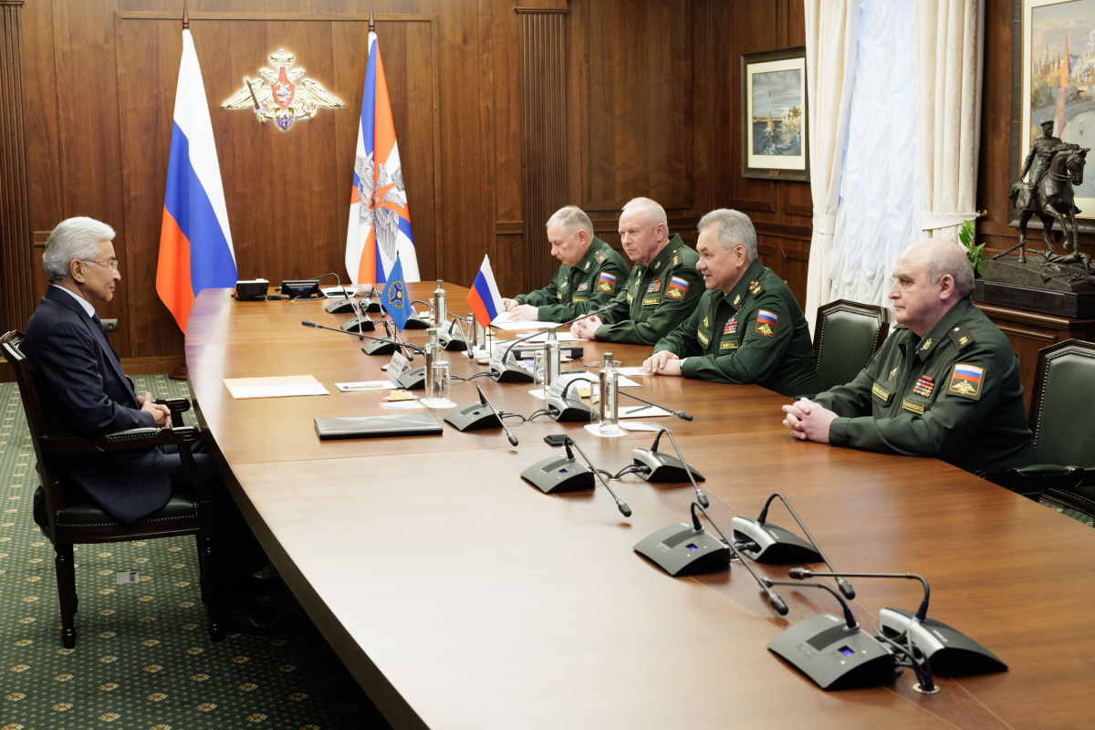 The CSTO Secretary General had a meeting with the Russian Defense Minister Sergei Shoigu in Moscow