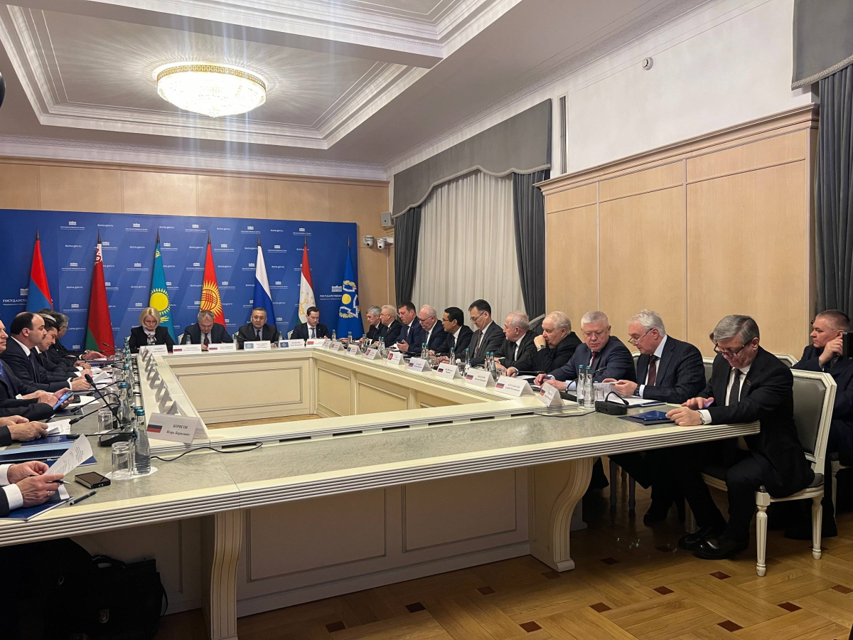 CSTO Secretary General Talatbek Masadykov addressed the Fifth meeting of the chairs of the parliamentary committees (commissions) of the CSTO member states responsible for international relations, defense and security