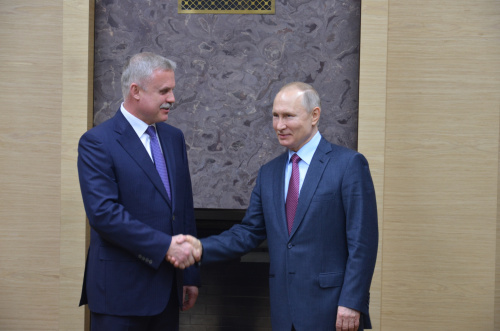 Chairman of the CSTO Collective Security Council, President of Russia Vladimir Putin met with Secretary General of the Organization Stanislav Zas