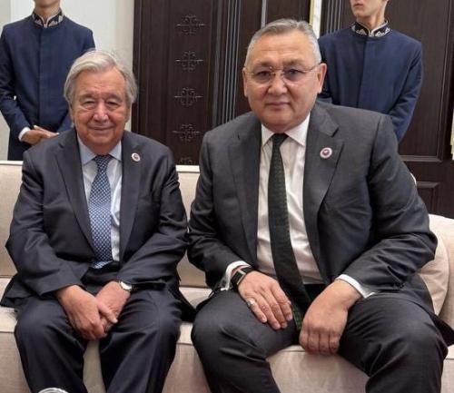 CSTO and UN Secretaries General Talatbek Masadykov and António Guterres held a working meeting on the sidelines of the SCO Summit