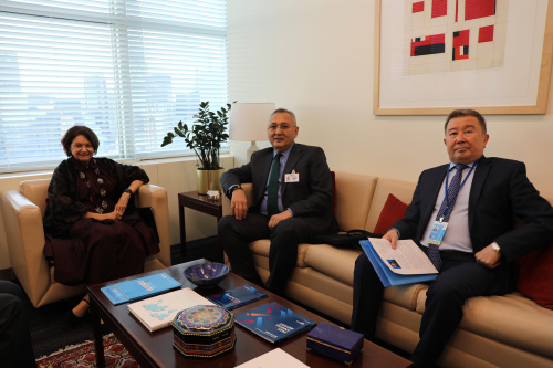 CSTO Secretary General Talatbek Masadykov holds meeting with UN Under-Secretary-General Rosemary DiCarlo