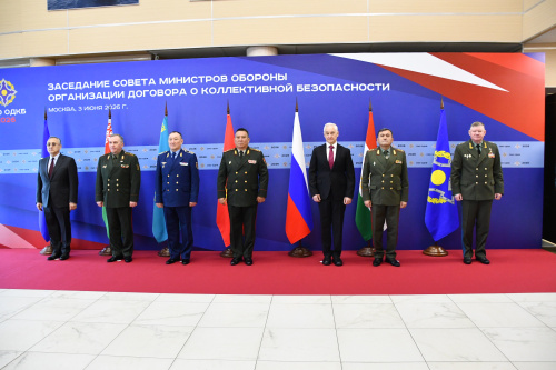 Regular meeting of the CSTO Council of Defense Ministers held in Moscow
