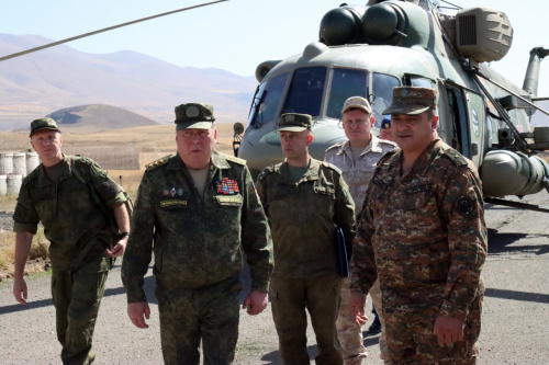 The CSTO mission advance team visited several border areas between Armenia and Azerbaijan