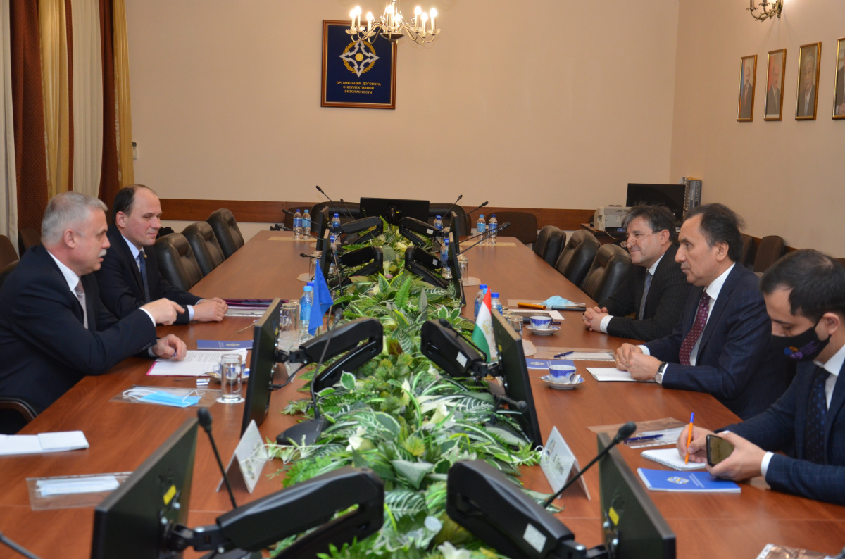 The CSTO Secretary General had a meeting with the Ambassador of the Republic of Tajikistan to Russia
