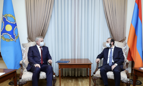 The Foreign Minister of the Republic of Armenia Ararat Mirzoyan had a meeting with the CSTO Secretary General Stanislav Zas