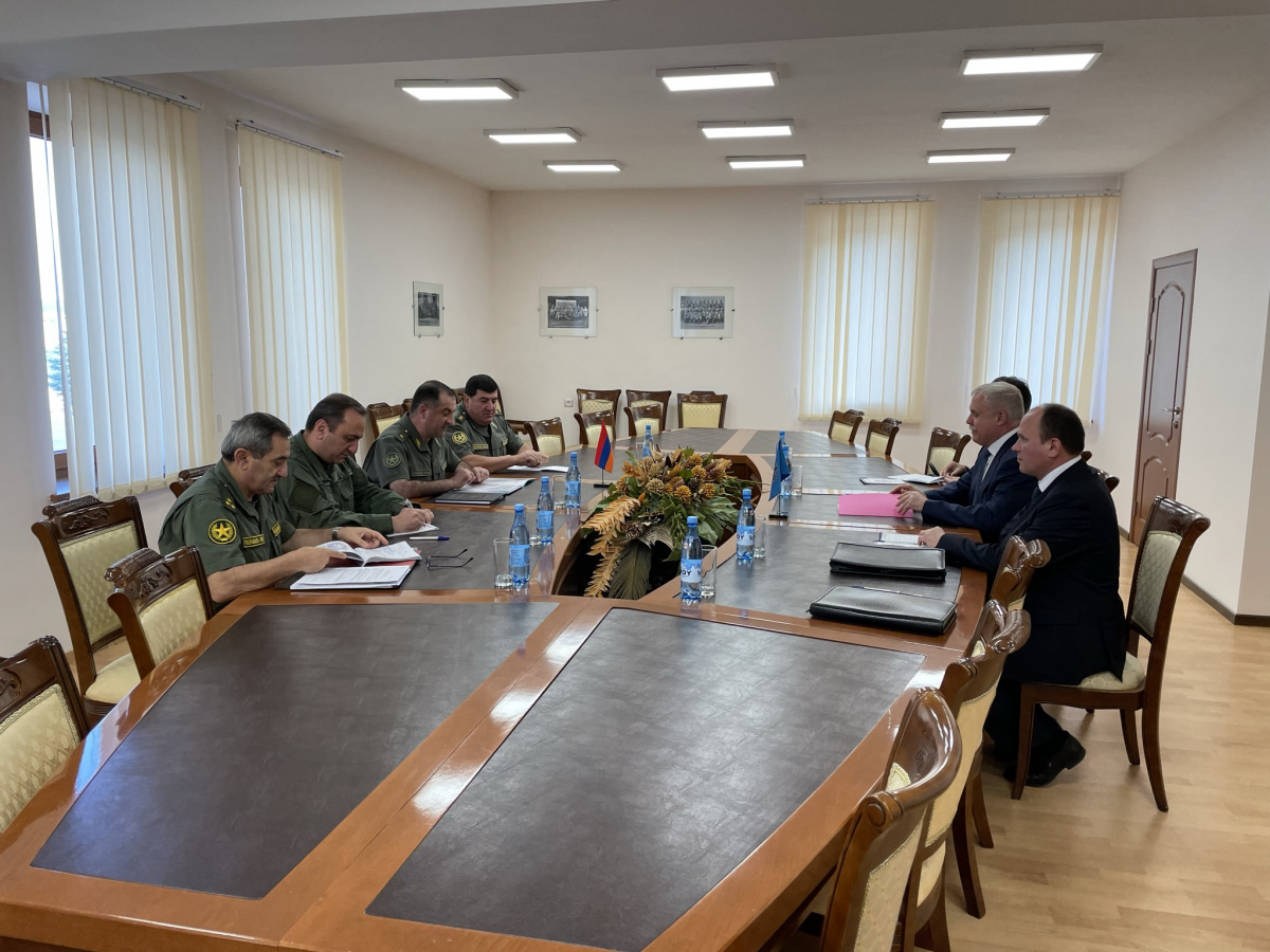 The CSTO Secretary General Stanislav Zas, who is the head of the CSTO mission in the Republic of Armenia, met with the Chief of the General Staff of the Armed Forces of the Republic of Armenia