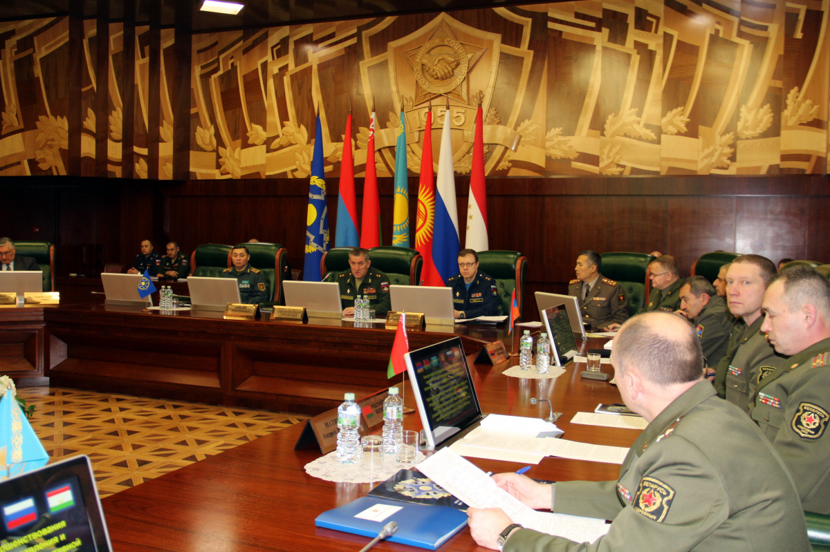 Representatives of the defense departments discussed issues of improving the joint training of command and control bodies and forces of the forces and means of a collective security system of the Collective Security Treaty Organization