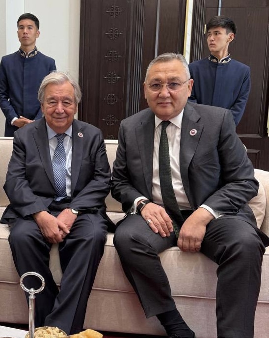 CSTO and UN Secretaries General Talatbek Masadykov and António Guterres held a working meeting on the sidelines of the SCO Summit