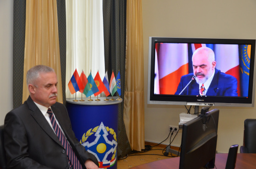 The CSTO Secretary General Stanislav Zas took part in the OSCE Ministerial Council meeting, which is being held via videoconferencing