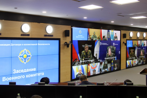 The Chiefs of General Staffs at a meeting of the CSTO Military Committee via videoconferencing discussed the challenges and threats to military security in the Caucasian, East European and Central Asian regions of the CSTO collective security