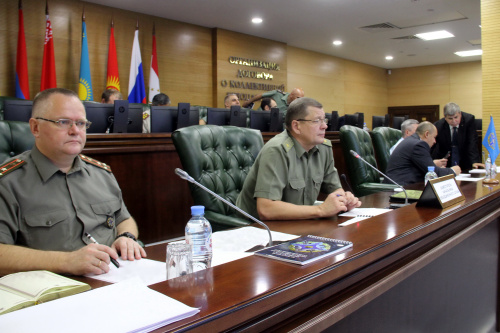 The staff talks were held on the preparation of joint trainings of operational reconnaissance and the CSTO Collective Rapid Reaction Forces 