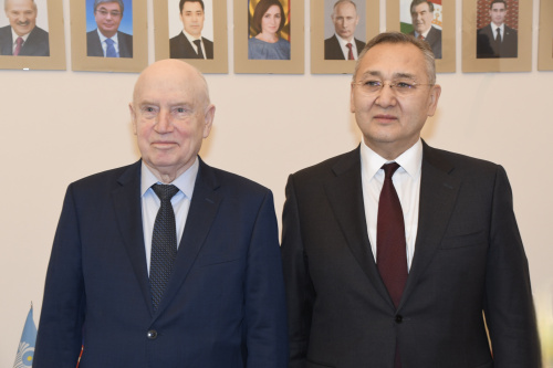 A working meeting was held between CSTO Secretary General Talatbek Masadykov and CIS Secretary General Sergey Lebedev