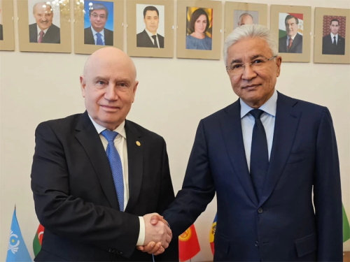 The CSTO Secretary General Imangali Tasmagambetov had a meeting with the CIS Secretary General Sergey Lebedev