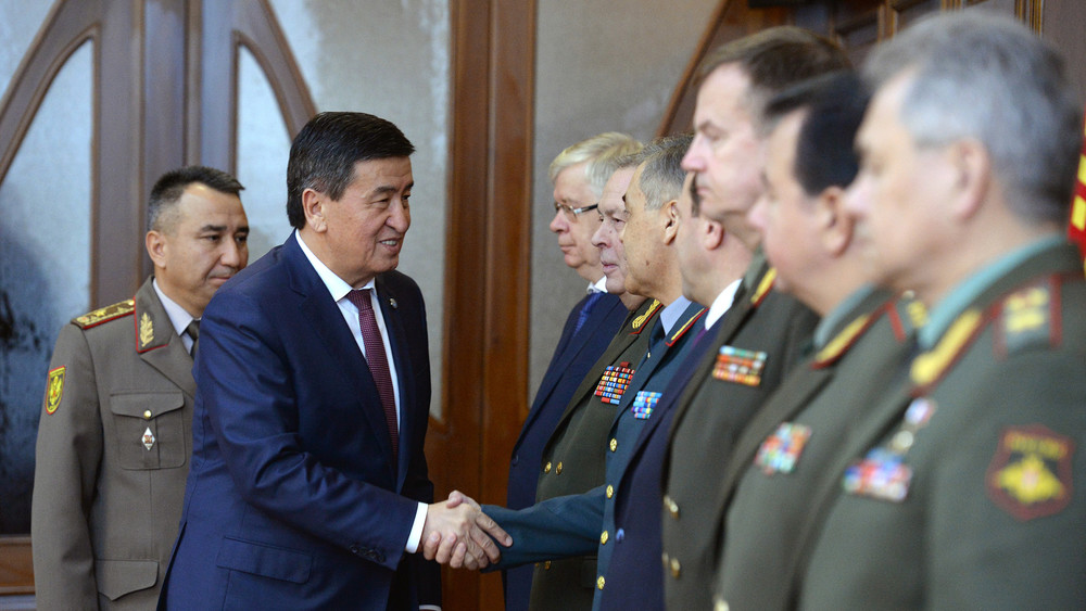 President of Kyrgyzstan Sooronbay Jeenbekov received participants of the meeting of the Council of Ministers of Defense of the CSTO member states