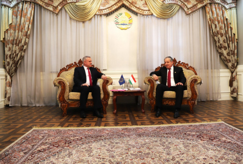 The CSTO Secretary General had a meeting with the Minister of Foreign Affairs of the Republic of Tajikistan Sirojidin Mukhriddin in Dushanbe 
