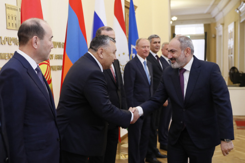 Armenian Prime Minister and Chairman of the CSTO Collective Security Council Nikol Pashinyan met in Yerevan with participants of the meeting of the Committee of Secretaries of Security Councils 