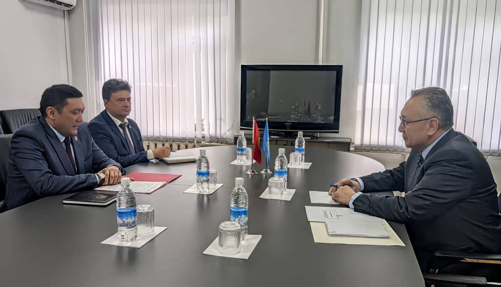A meeting was held between CSTO Secretary General Talatbek Masadykov and Secretary of the Security Council of Kyrgyzstan Adilet Orozbekov