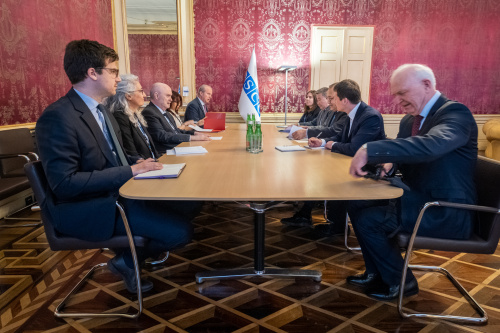 Meeting between the CSTO Secretary General Talatbek Masadykov and OSCE Secretary General Feridun Sinirlioğlu