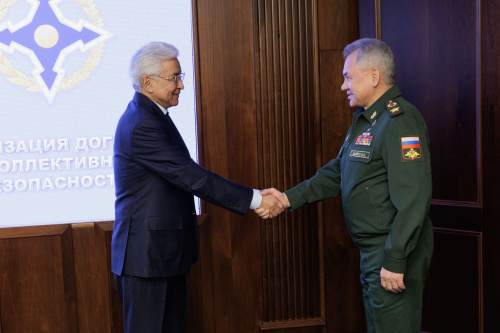 The CSTO Secretary General had a meeting with the Russian Defense Minister Sergei Shoigu in Moscow