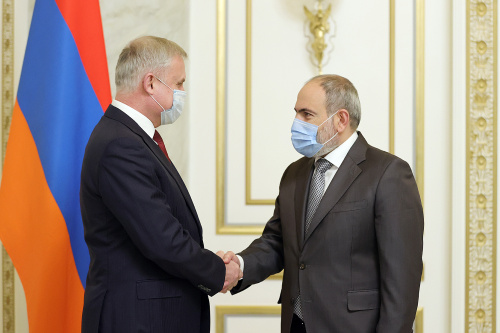 The CSTO Collective Security Council Chairman, Prime Minister of the Republic of Armenia Nikol Pashinyan, met in Yerevan with the Organization's Secretary General Stanislav Zas and approved his submitted Plan for implementation of CSTO session decisions 