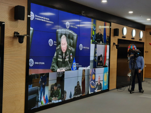 On February 25, a press conference was held by the Chief of the CSTO Joint Staff Anatoly Sidorov "On the results of joint training of command and control bodies and formations of the assets of the CSTO collective security system for 2020 and tasks for 202