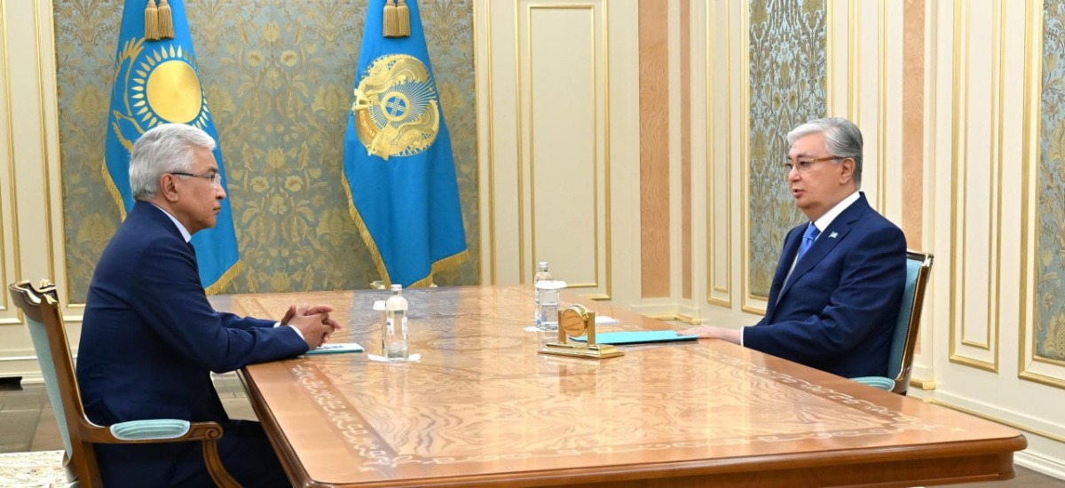  The President of the Republic of Kazakhstan Kassym-Jomart Tokayev had a meeting with the CSTO Secretary General Imangali Tasmagambetov 