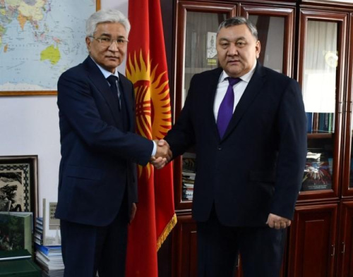 The CSTO Secretary General Imangali Tasmagambetov had a meeting with the Secretary of the Security Council of the Kyrgyz Republic Marat Imankulov