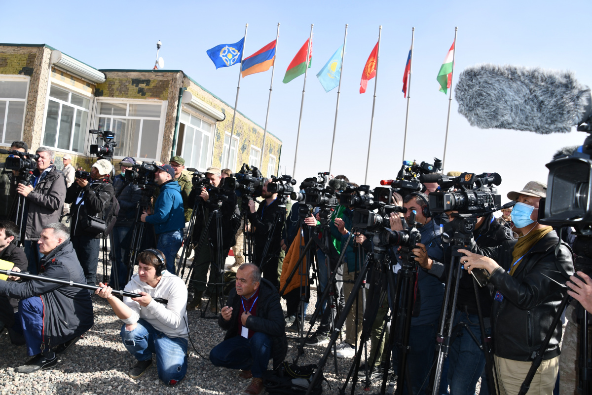 142 journalists from 13 countries covered the trainings of CSTO Collective Forces in the Republic of Tajikistan