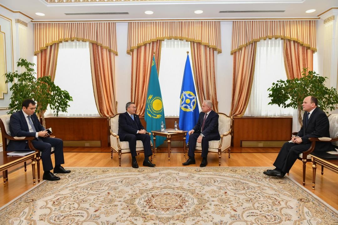 The CSTO Secretary General met in Astana with the Minister of Foreign Affairs and the Secretary of the Security Council of the Republic of Kazakhstan