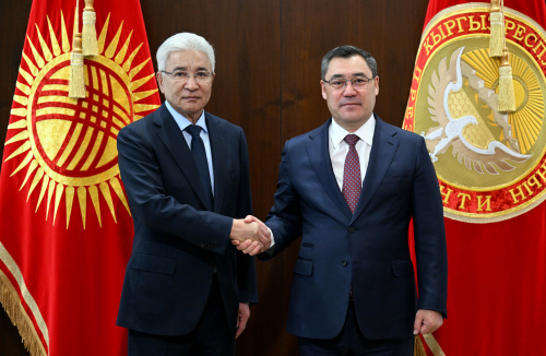 A meeting was held between the CSTO Secretary General Imangali Tasmagambetov and Kyrgyz President Sadyr Japarov.