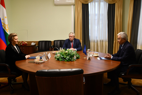 The CSTO Secretary General Imangali Tasmagambetov held a working meeting with Anna Popova, the Head of Rospotrebnadzor