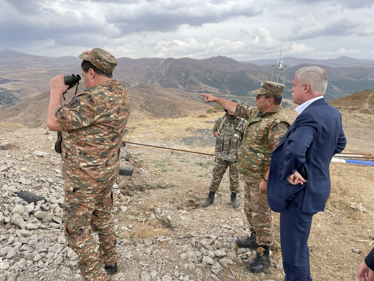 The CSTO mission in the Republic of Armenia led by the Secretary General of the Organization Stanislav Zas visited border area with the Republic of Azerbaijan