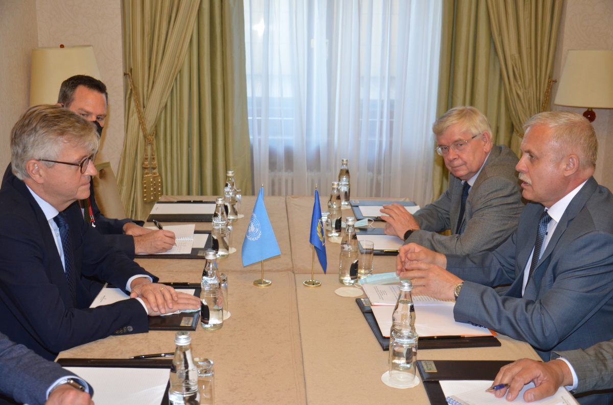 CSTO Secretary General Stanislav Zas met with UN Under-Secretary General for Peacekeeping Operations - Head of the UN Department of Peacekeeping Operations Jean-Pierre Lacroix