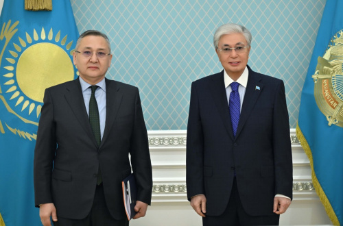 A meeting was held between CSTO Secretary General Talatbek Masadykov and President of Kazakhstan Kassym-Jomart Tokayev