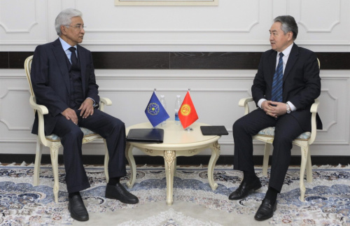 The CSTO Secretary General Imangali Tasmagambetov had a meeting with the Kyrgyz Foreign Minister Jeenbek Kulubaev