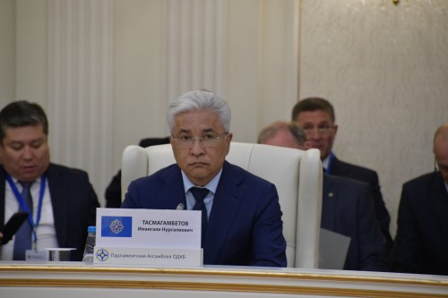 The CSTO Secretary General Imangali Tasmagambetov addressed the meeting of the Council of the Parliamentary Assembly of the Collective Security Treaty Organization in Minsk