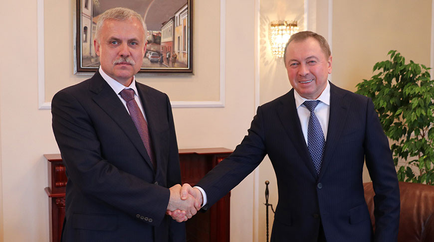 The CSTO Secretary General Stanislav Zas in Minsk discussed with the Minister of Foreign Affairs of the Republic of Belarus Vladimir Makei international and regional security and cooperation of the CSTO and the UN