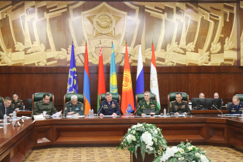 The first staff talks on the preparation of joint exercises with the CSTO Troops (Collective Forces) were held at the Joint Staff of the CSTO