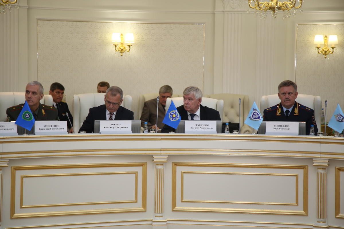 The CSTO Acting Secretary General Valery Semerikov attends the 82nd meeting of the Council of Commanders of the CIS Border Troops in Minsk