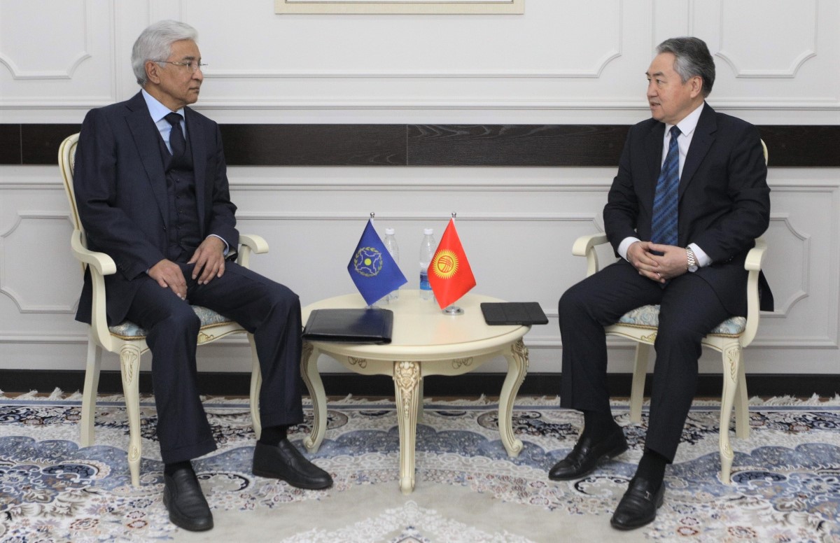 The CSTO Secretary General Imangali Tasmagambetov had a meeting with the Kyrgyz Foreign Minister Jeenbek Kulubaev The CSTO Secretary General Imangali Tasmagambetov had a meeting with the Kyrgyz Foreign Minister Jeenbek Kulubaev