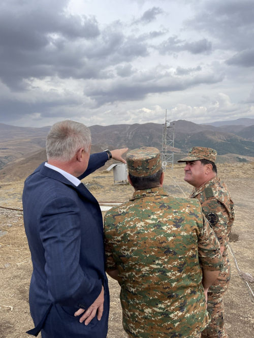 The CSTO mission in the Republic of Armenia led by the Secretary General of the Organization Stanislav Zas visited border area with the Republic of Azerbaijan