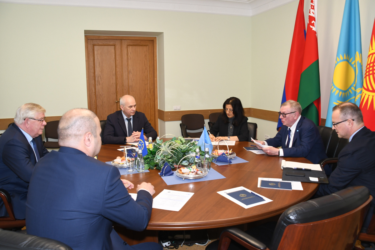Working meeting held between CSTO Deputy Secretary General Valery Semerikov and UN Assistant Secretary-General Alexander Zuev