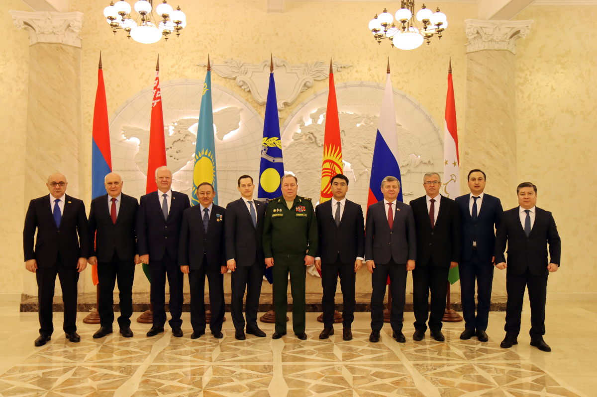 The CSTO Joint Staff held a working meeting with participants of the first meeting of chairmen of international affairs committees of the parliaments of the CSTO member States