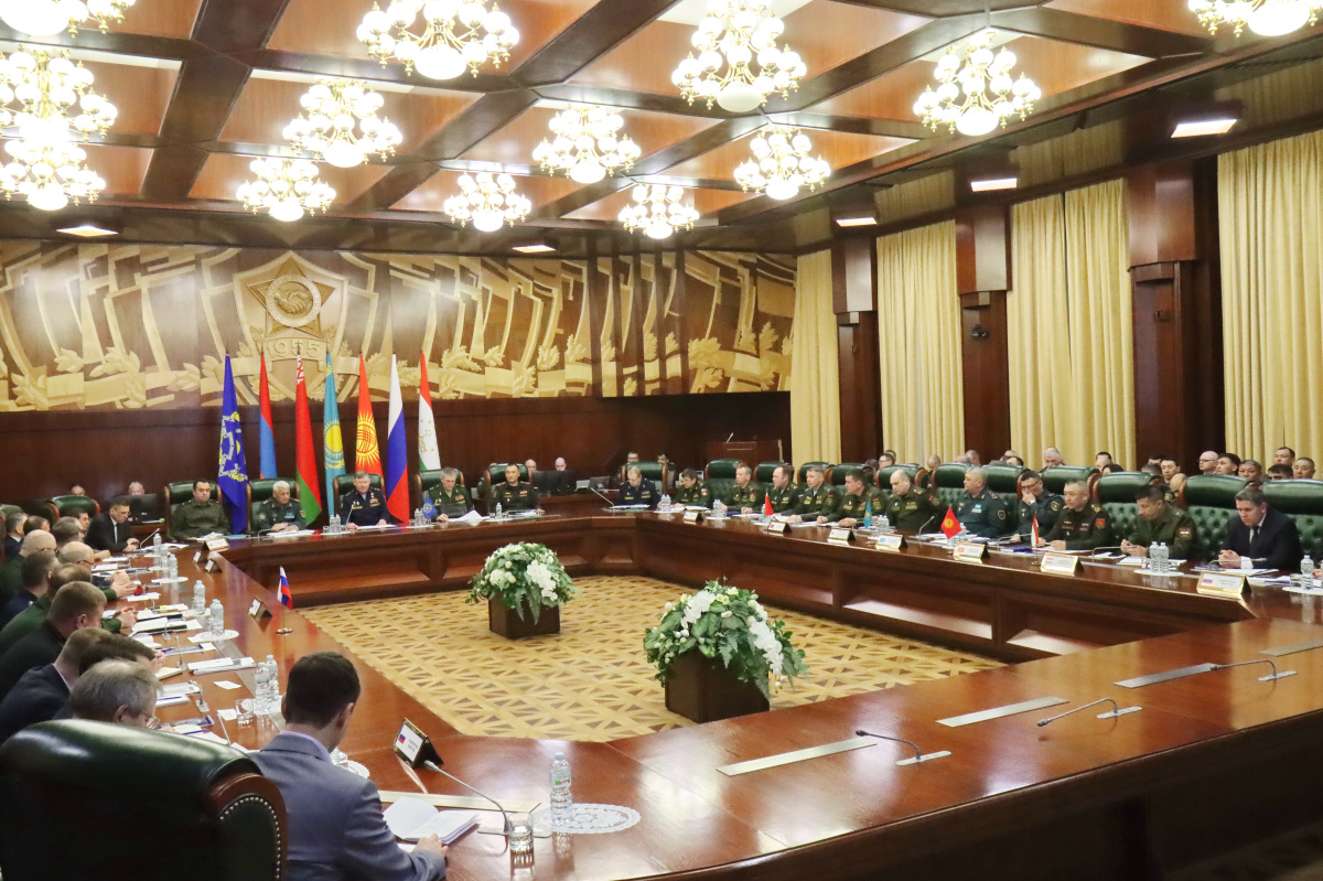 The first staff talks on the preparation of joint exercises with the CSTO Troops (Collective Forces) were held at the Joint Staff of the CSTO