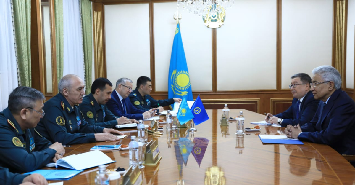The CSTO Secretary General had a meeting with the Defense Minister and the Security Council Secretary of the Republic of Kazakhstan