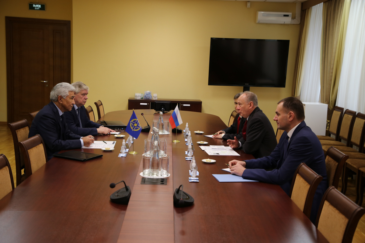 The CSTO Secretary General I. Tasmagambetov had a meeting with the Russian Security Council Secretary N.Patrushev